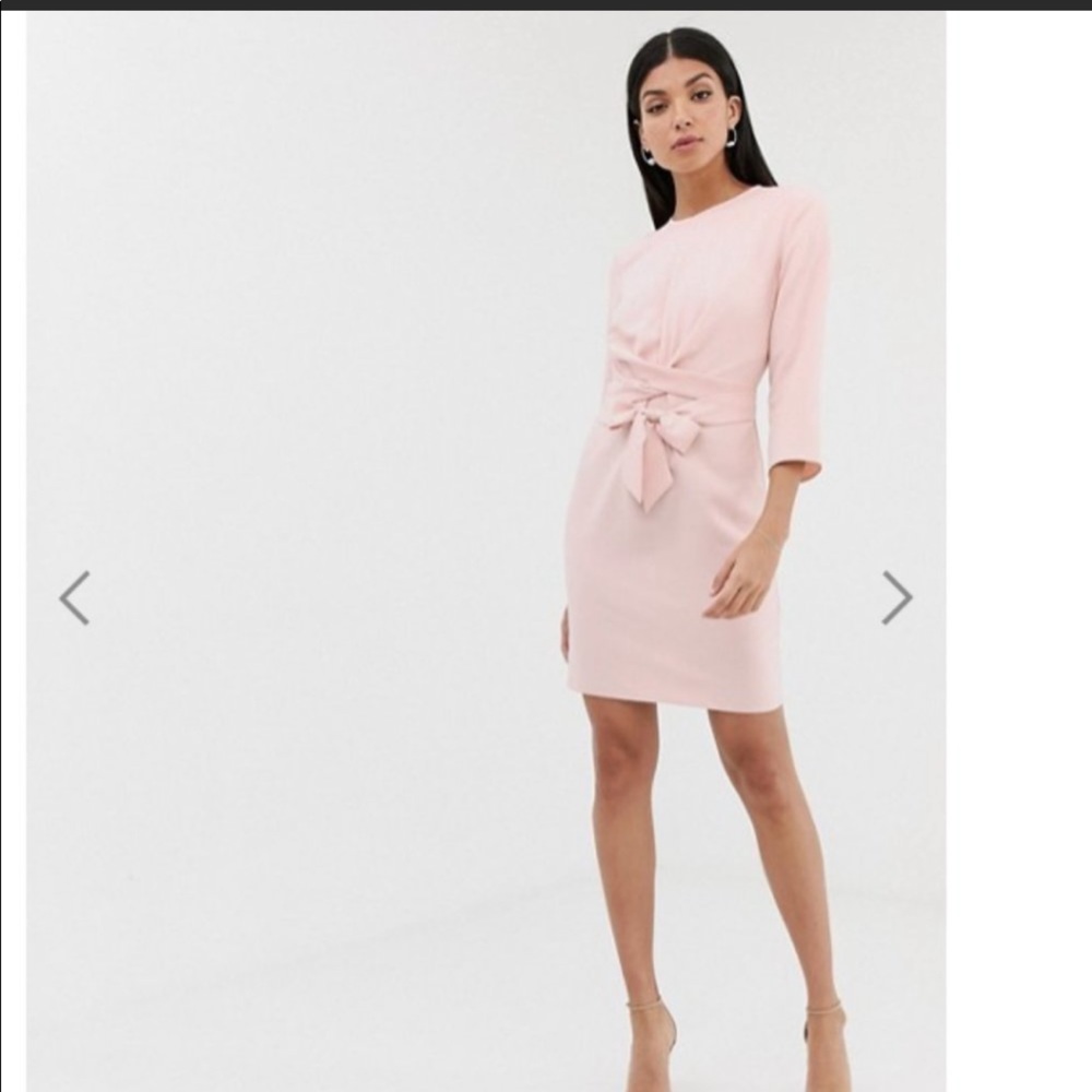 NWT ASOS DESIGN Tall tie wrap around mini dress